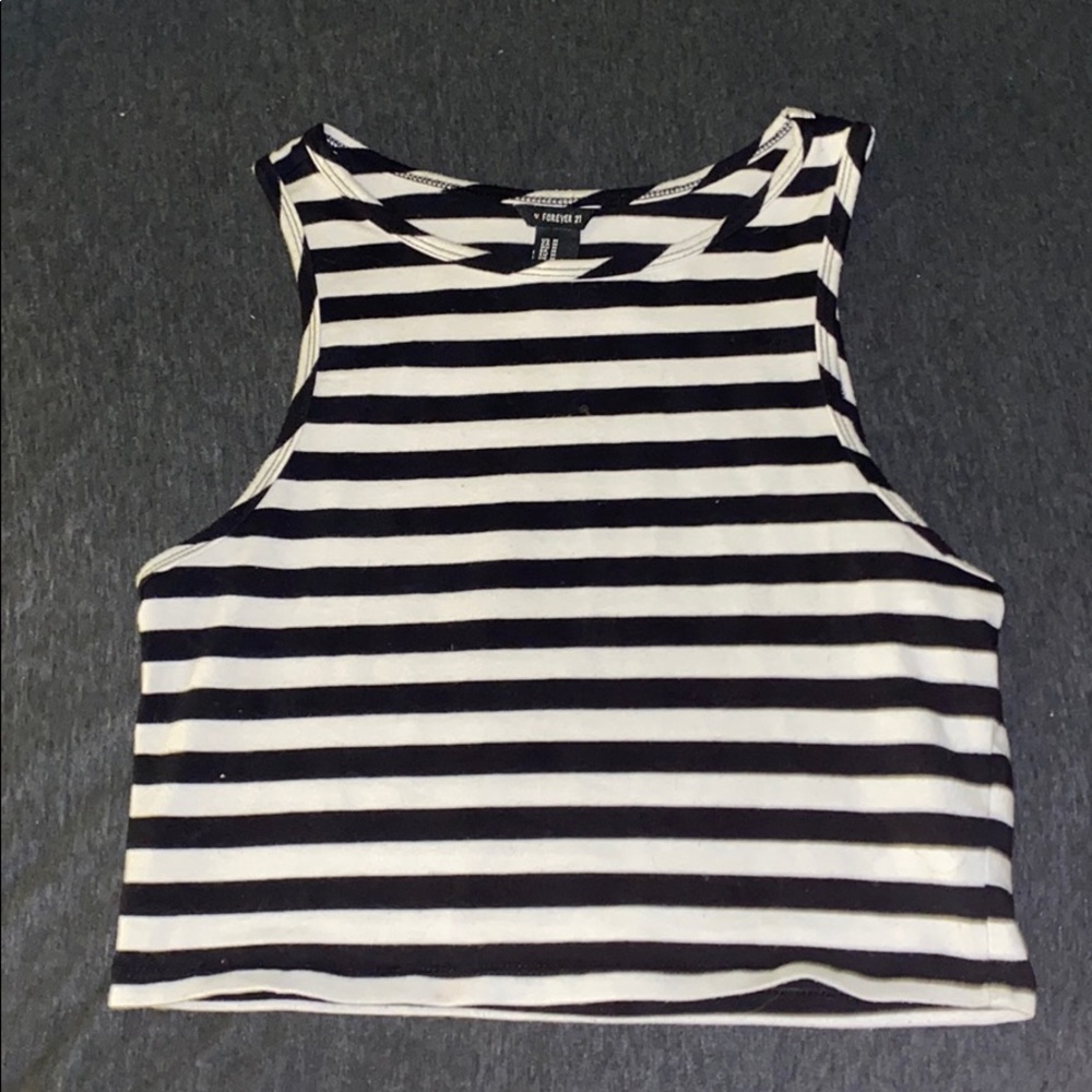 Forever 21 striped crop top